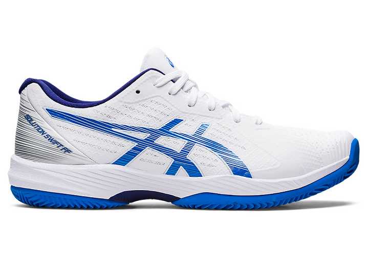 Asics SOLUTION SWIFT FF CLAY Moški Teniški Copati Bele Modre | Slovenija-5231689