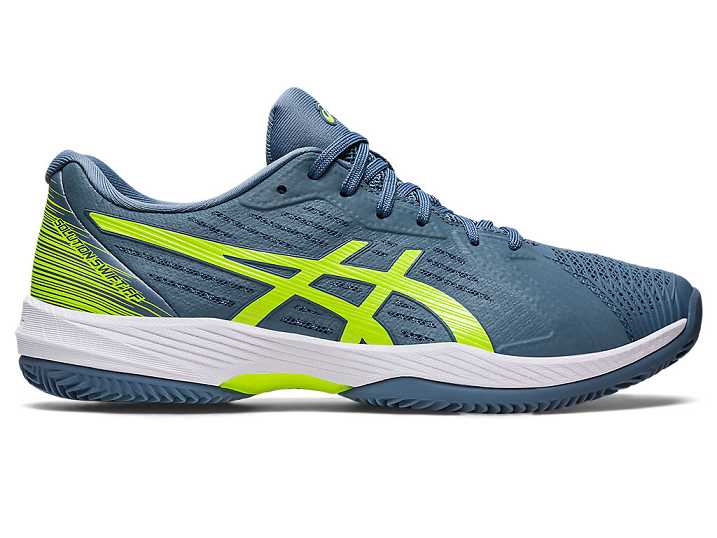 Asics SOLUTION SWIFT FF CLAY Moški Teniški Copati Sive Modre Zelene | Slovenija-6157248