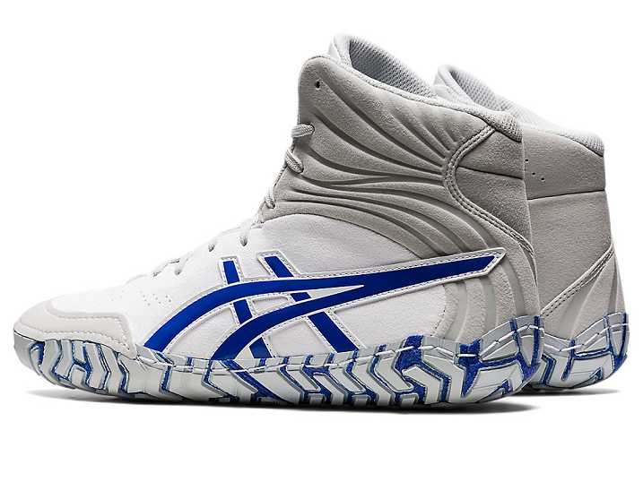 Asics AGGRESSOR 5 Moški Rokoborski Čevlji Bele Modre | Slovenija-3596107