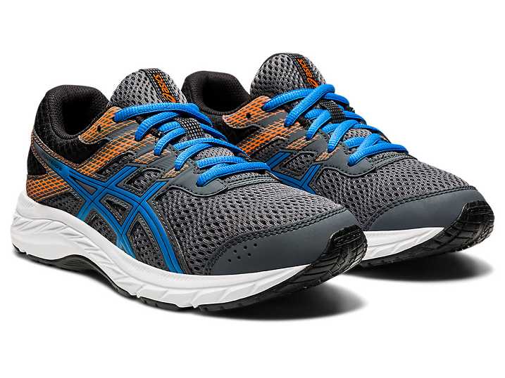 Asics CONTEND 6 Otroški Tekaški Čevlji Sive Modre | Slovenija-0296758