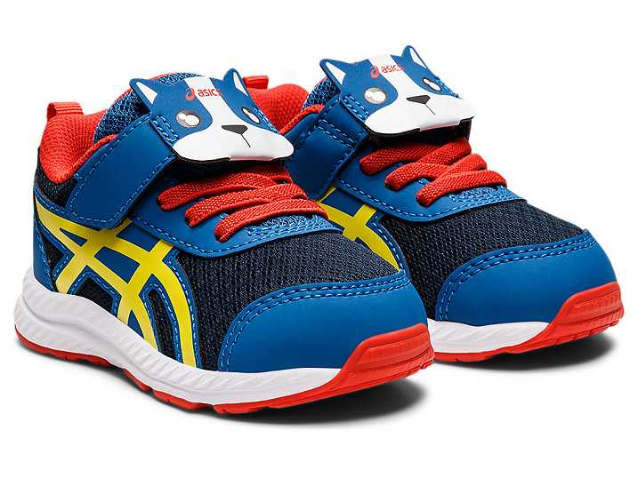 Asics CONTEND 7 Otroški Tekaški Čevlji Modre Rumene | Slovenija-3729641