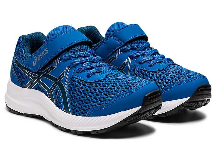 Asics CONTEND 7 Otroški Tekaški Čevlji Modre | Slovenija-5687243