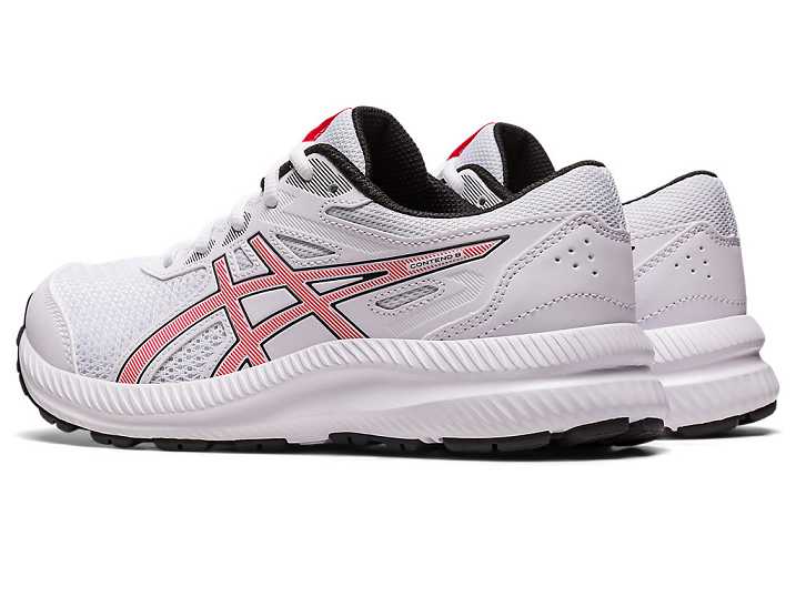 Asics CONTEND 8 Otroški Tekaški Čevlji Bele Rdeče | Slovenija-4695813