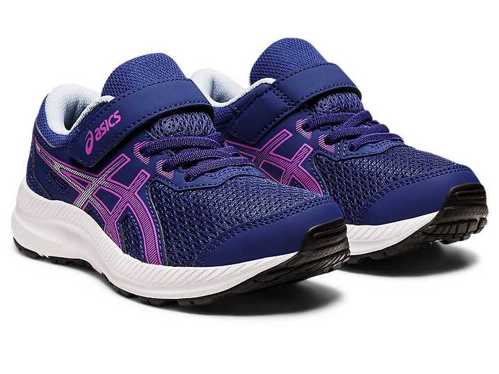 Asics CONTEND 8 Otroški Tekaški Čevlji Modre Vijolične | Slovenija-7490681