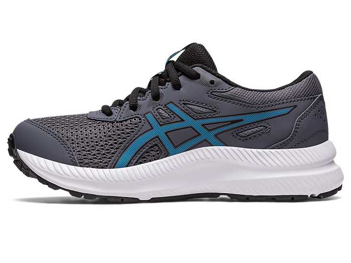 Asics CONTEND 8 Otroški Tekaški Čevlji Sive Modre | Slovenija-2631875