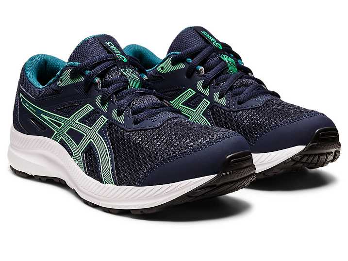 Asics CONTEND 8 Otroški Tekaški Čevlji Temno Modre | Slovenija-7604521