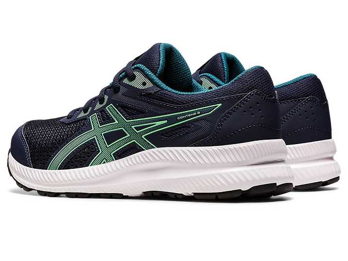 Asics CONTEND 8 Otroški Tekaški Čevlji Temno Modre | Slovenija-7604521