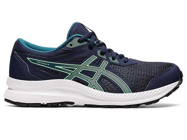 Asics CONTEND 8 Otroški Tekaški Čevlji Temno Modre | Slovenija-7604521