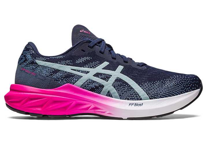 Asics DYNABLAST 3 Ženske Tekaški Čevlji Temno Modre Svetlo Sive | Slovenija-4703651