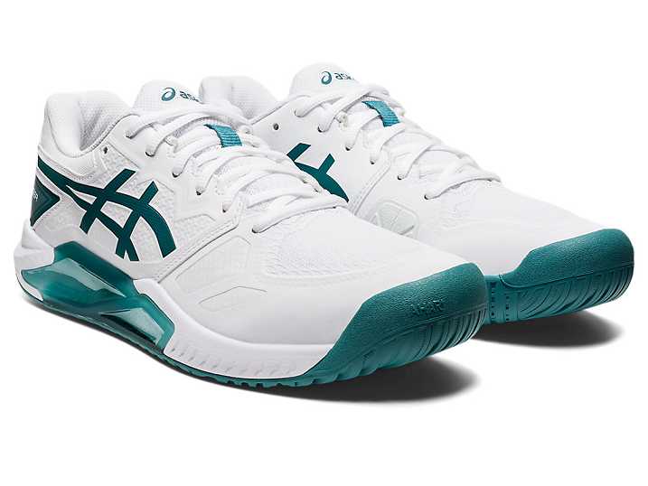 Asics GEL-CHALLENGER 13 Moški Teniški Copati Bele Temno Zelene | Slovenija-7409815