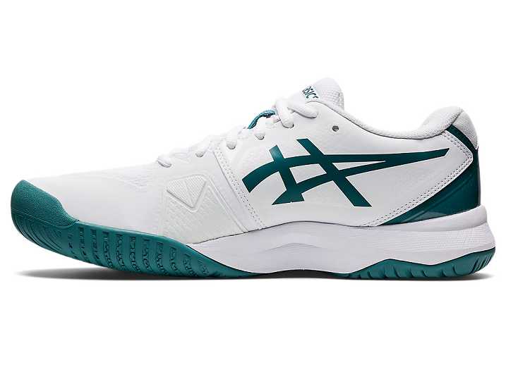 Asics GEL-CHALLENGER 13 Moški Teniški Copati Bele Temno Zelene | Slovenija-7409815