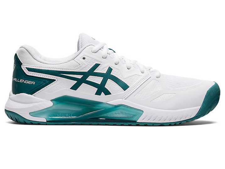 Asics GEL-CHALLENGER 13 Moški Teniški Copati Bele Temno Zelene | Slovenija-7409815