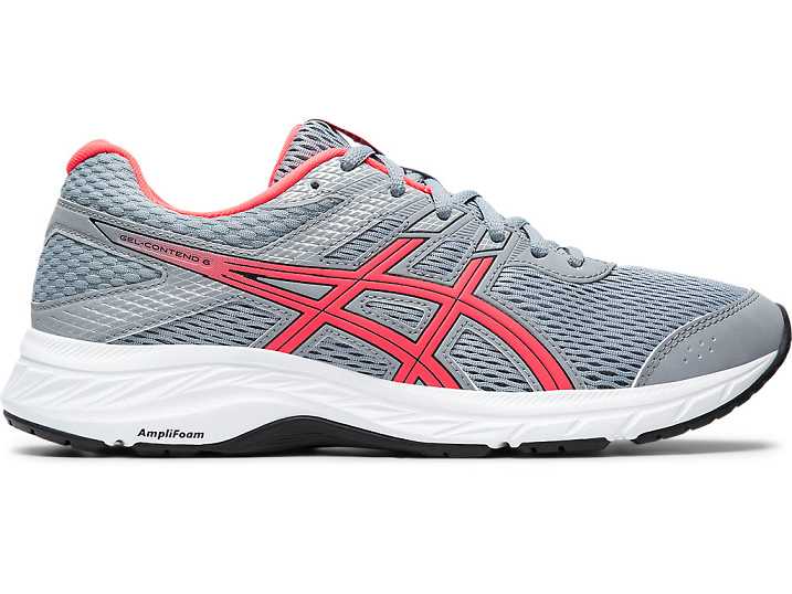 Asics GEL-CONTEND 6 WIDE Ženske Pohodni Čevlji Sive Roza | Slovenija-5314697