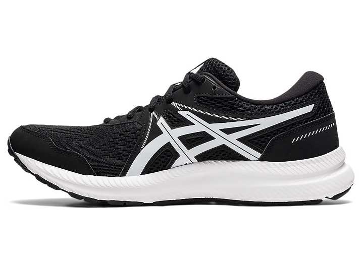 Asics GEL-CONTEND 7 Moški Pohodni Čevlji Črne Bele | Slovenija-7386145