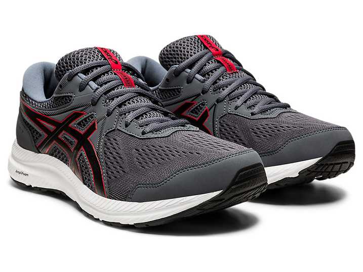 Asics GEL-CONTEND 7 Moški Pohodni Čevlji Sive Rdeče | Slovenija-8631704