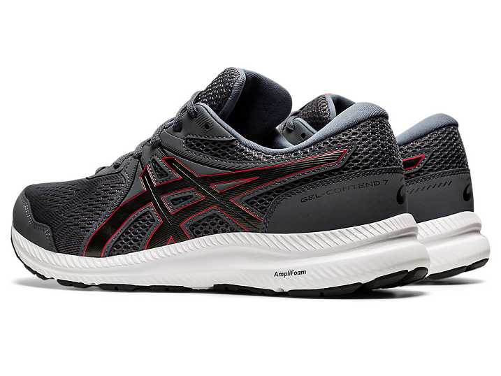 Asics GEL-CONTEND 7 Moški Pohodni Čevlji Sive Rdeče | Slovenija-8631704