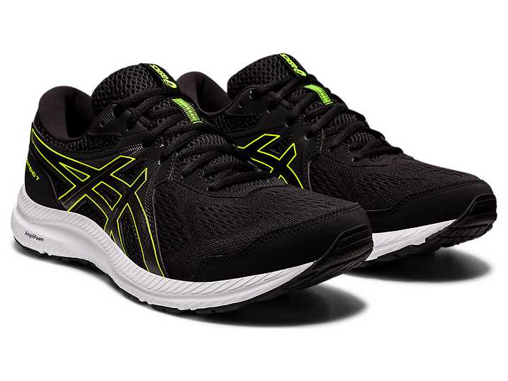 Asics GEL-CONTEND 7 Moški Tekaški Čevlji Črne Zelene | Slovenija-1362954