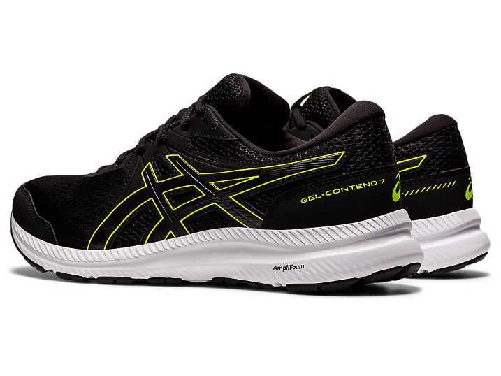 Asics GEL-CONTEND 7 Moški Tekaški Čevlji Črne Zelene | Slovenija-1362954