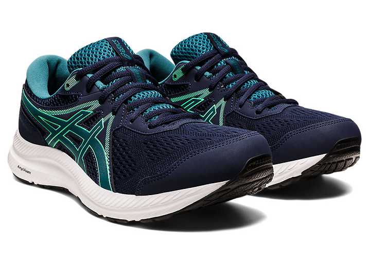 Asics GEL-CONTEND 7 Moški Tekaški Čevlji Temno Modre Temno Zelene | Slovenija-7624138