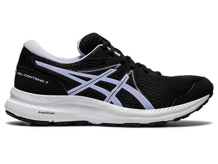 Asics GEL-CONTEND 7 WIDE Ženske Pohodni Čevlji Črne | Slovenija-9756124