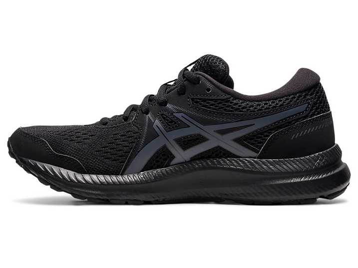 Asics GEL-CONTEND 7 Ženske Pohodni Čevlji Črne Sive | Slovenija-6205174