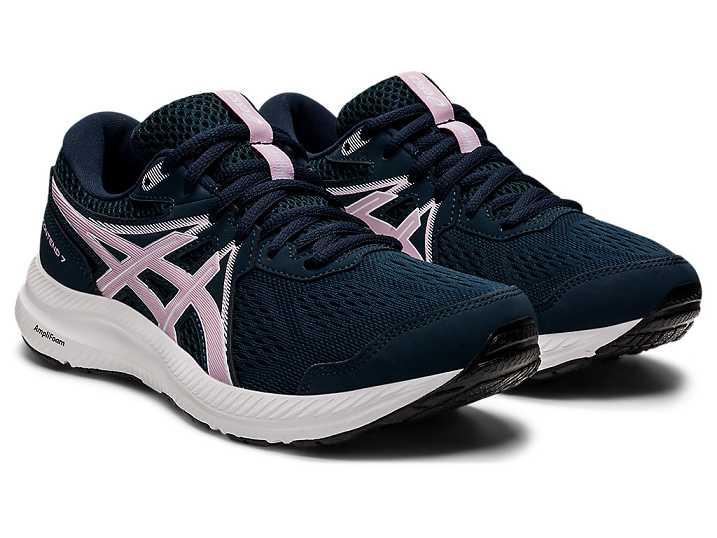 Asics GEL-CONTEND 7 Ženske Pohodni Čevlji Modre Roza | Slovenija-8976034