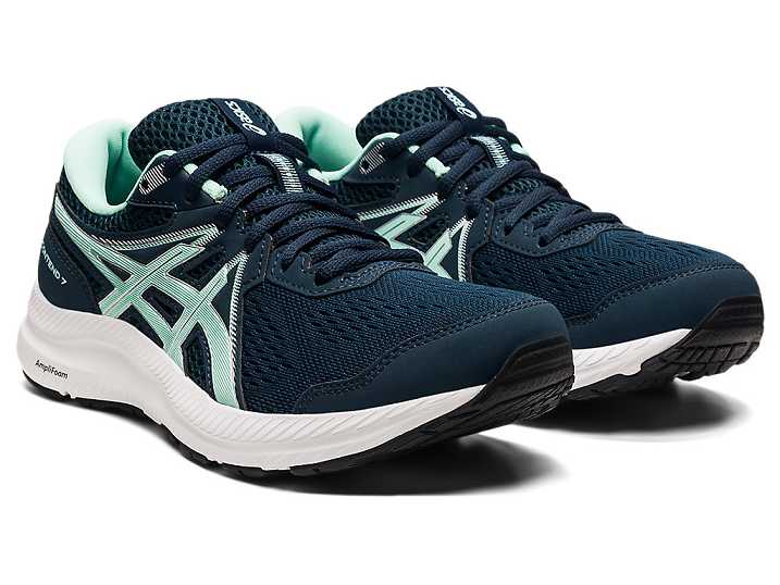 Asics GEL-CONTEND 7 Ženske Pohodni Čevlji Modre | Slovenija-9215746