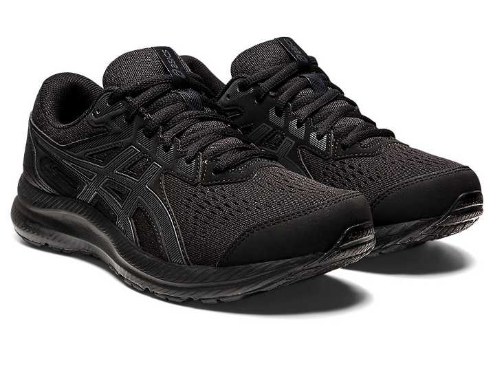 Asics GEL-CONTEND 8 Ženske Tekaški Čevlji Črne Sive | Slovenija-2635901