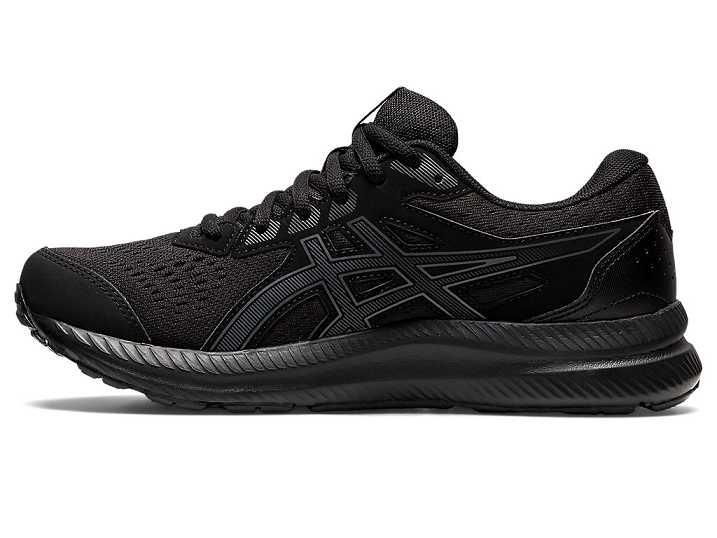 Asics GEL-CONTEND 8 Ženske Tekaški Čevlji Črne Sive | Slovenija-2635901