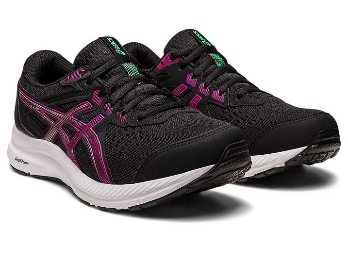 Asics GEL-CONTEND 8 Ženske Tekaški Čevlji Črne Roza | Slovenija-7326918