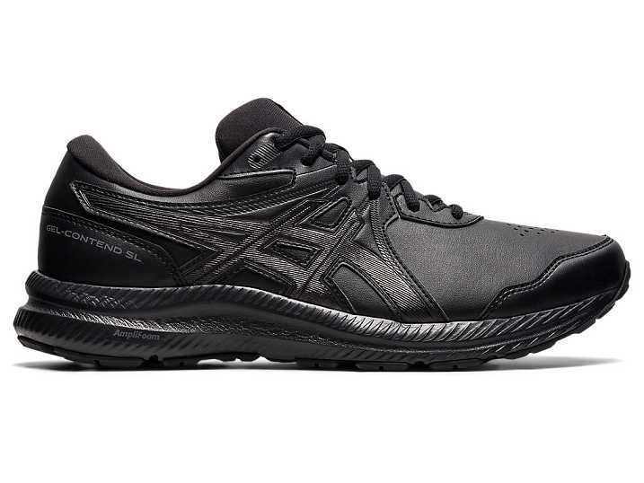 Asics GEL-CONTEND WALKER EXTRA WIDE Moški Pohodni Čevlji Črne | Slovenija-9345172