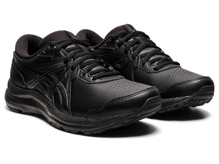 Asics GEL-CONTEND WALKER WIDE Ženske Pohodni Čevlji Črne | Slovenija-8102649