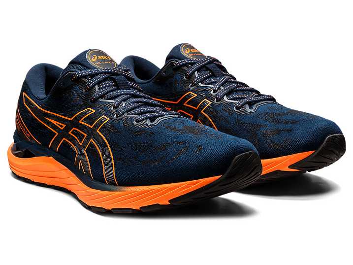 Asics GEL-CUMULUS 23 Moški Tekaški Čevlji Modre Oranžne | Slovenija-8042763