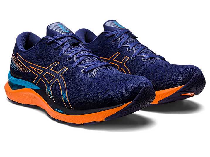 Asics GEL-CUMULUS 24 Moški Tekaški Čevlji Modre Oranžne | Slovenija-3265104