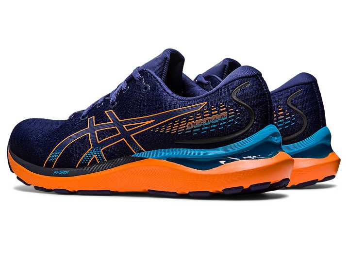 Asics GEL-CUMULUS 24 Moški Tekaški Čevlji Modre Oranžne | Slovenija-3265104