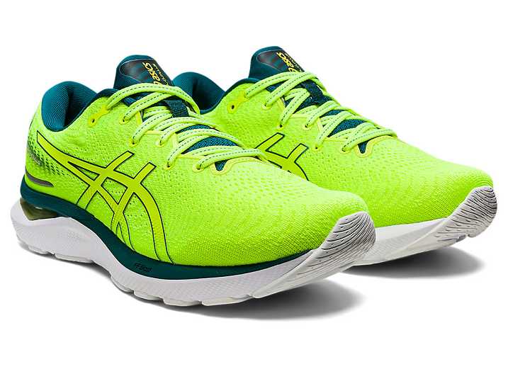 Asics GEL-CUMULUS 24 Moški Tekaški Čevlji Rumene Temno Zelene | Slovenija-9785346