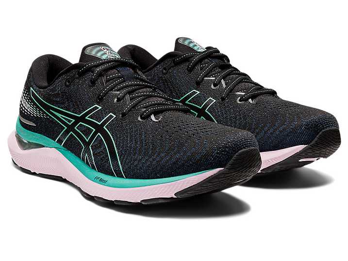 Asics GEL-CUMULUS 24 Ženske Tekaški Čevlji Črne Olivno Zelene | Slovenija-0248637