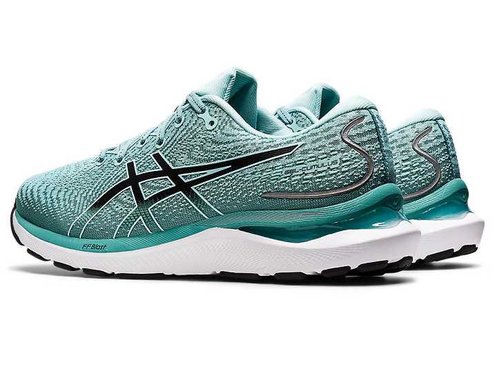 Asics GEL-CUMULUS 24 Ženske Tekaški Čevlji Zelene Črne | Slovenija-0576934