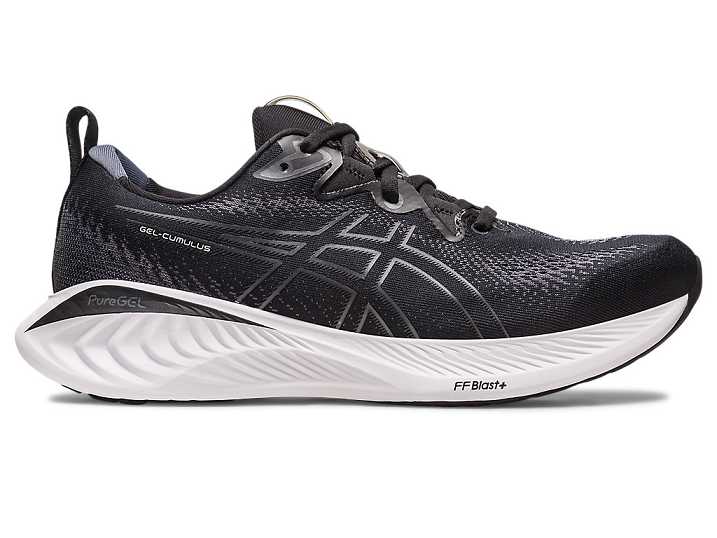 Asics GEL-CUMULUS 25 EXTRA WIDE Moški Tekaški Čevlji Črne Sive | Slovenija-8753216