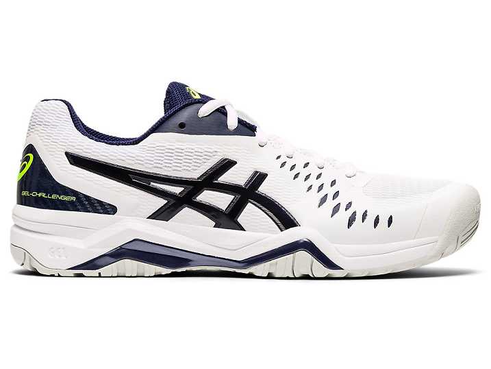 Asics GEL-Challenger 12 Moški Teniški Copati Bele Temno Modre | Slovenija-3124785