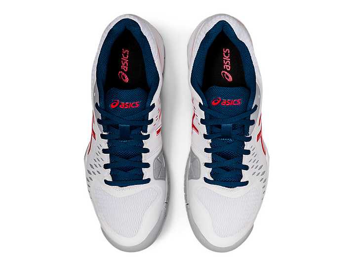 Asics GEL-Challenger 12 Moški Teniški Copati Bele Rdeče | Slovenija-8712436