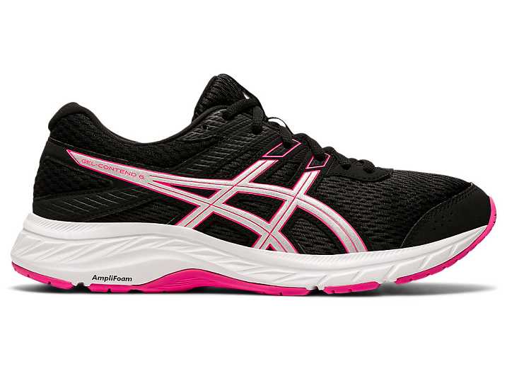 Asics GEL-Contend 6 Ženske Pohodni Čevlji Črne Roza | Slovenija-5261074