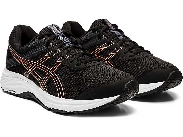 Asics GEL-Contend 6 Ženske Pohodni Čevlji Črne Roza Zlate | Slovenija-9751806