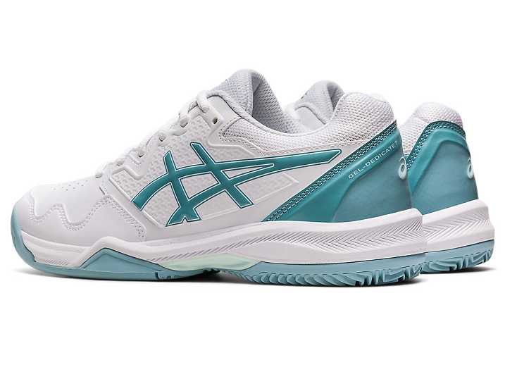 Asics GEL-DEDICATE 7 CLAY Ženske Teniški Copati Bele Modre | Slovenija-2389546