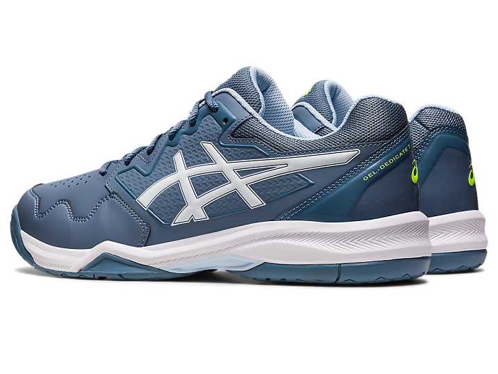 Asics GEL-DEDICATE 7 Moški Teniški Copati Sive Modre Bele | Slovenija-5238609