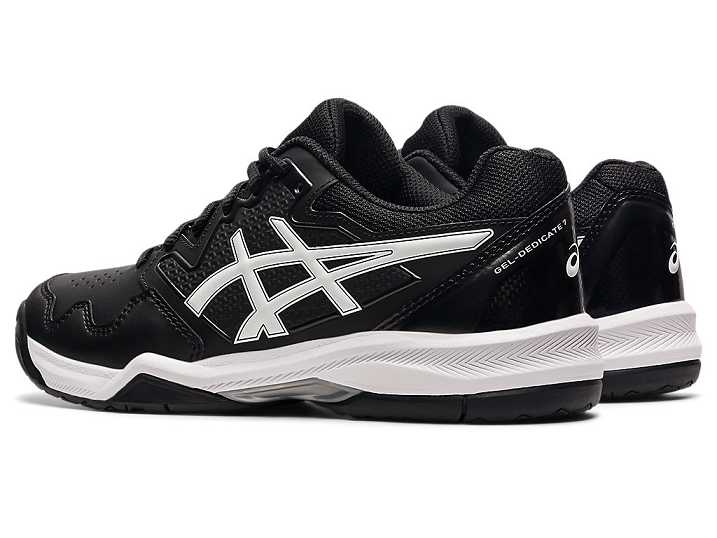 Asics GEL-DEDICATE 7 Ženske Teniški Copati Črne Bele | Slovenija-8602593