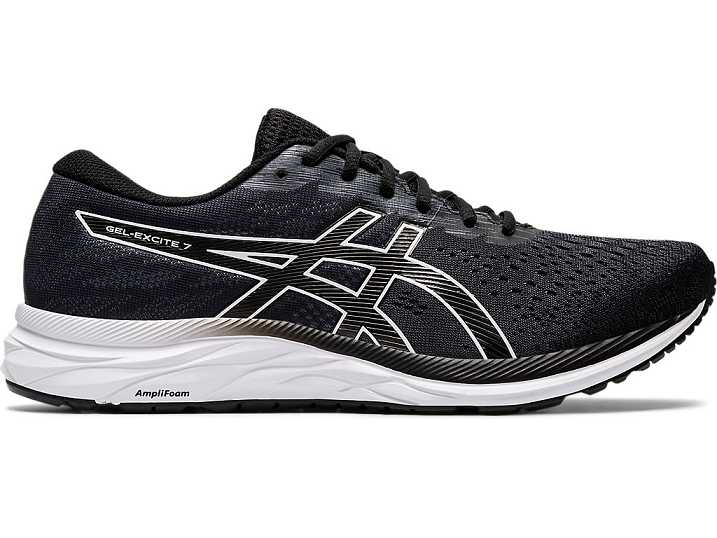 Asics GEL-EXCITE 7 WIDE Ženske Tekaški Čevlji Črne Bele | Slovenija-1432985