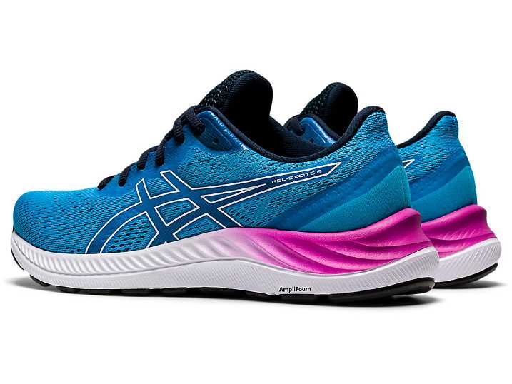 Asics GEL-EXCITE 8 Ženske Pohodni Čevlji Svetlo Turkizna Bele | Slovenija-0275891