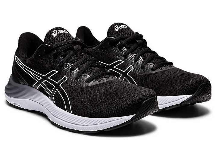 Asics GEL-EXCITE 8 Ženske Pohodni Čevlji Črne Bele | Slovenija-9317605