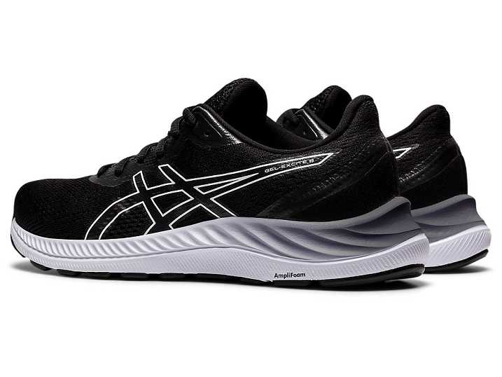 Asics GEL-EXCITE 8 Ženske Pohodni Čevlji Črne Bele | Slovenija-9317605